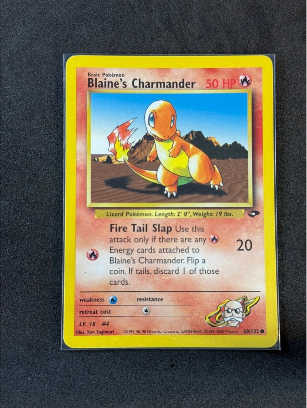 Blaine's Charmander gym heroes Pokémon Card #44